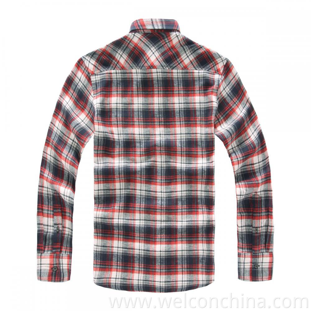 Men Casual Plaid Shirt Jpg